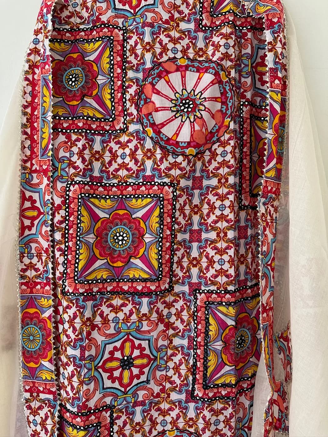 Ivory Ajrak Panel Suit — view 2 of 4