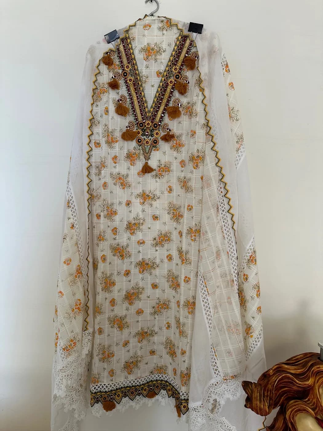 Ivory Gold Blossom Suit — view 2 of 3