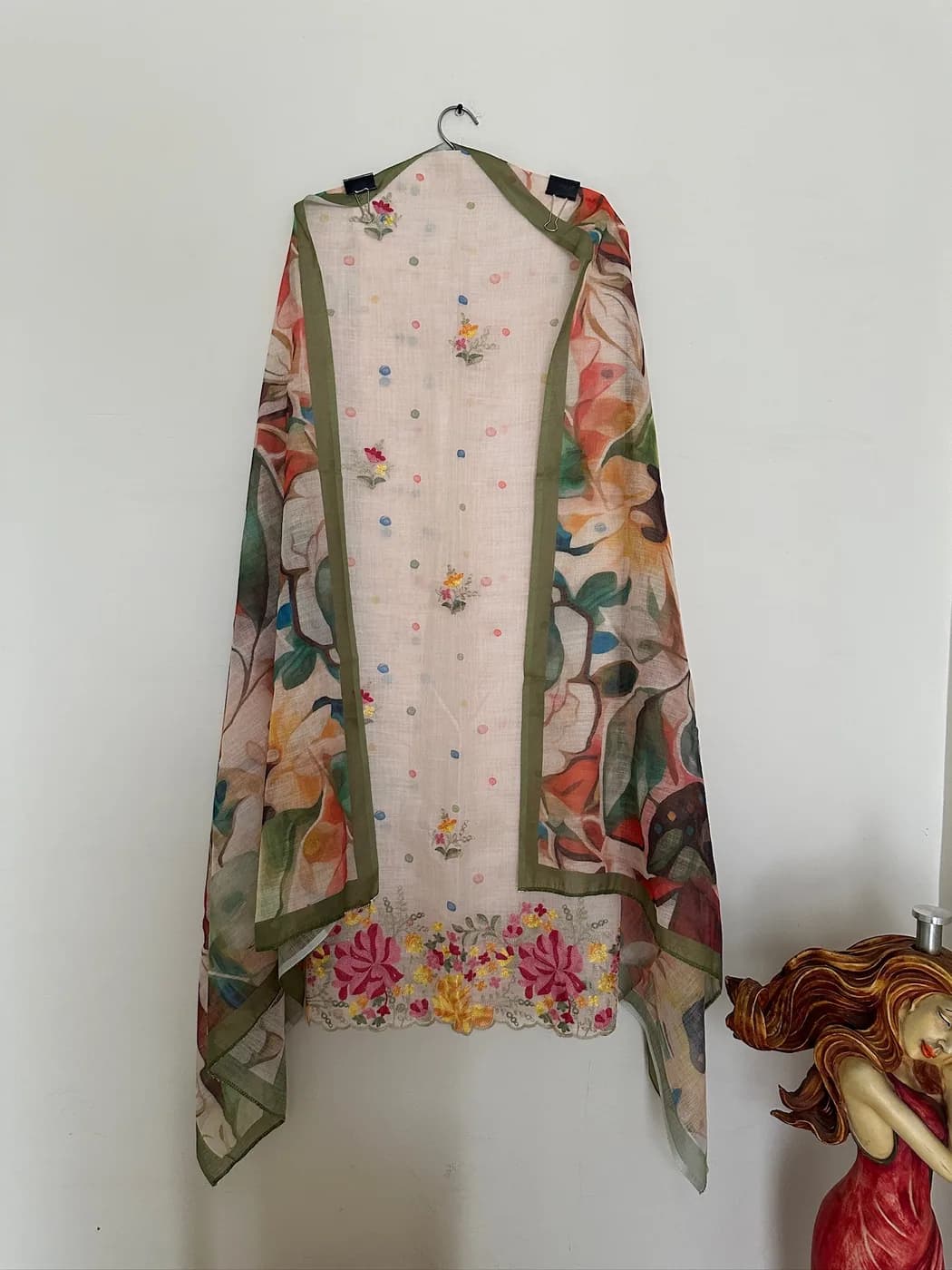 Ivory Painted Floral Suit — view 2 of 3