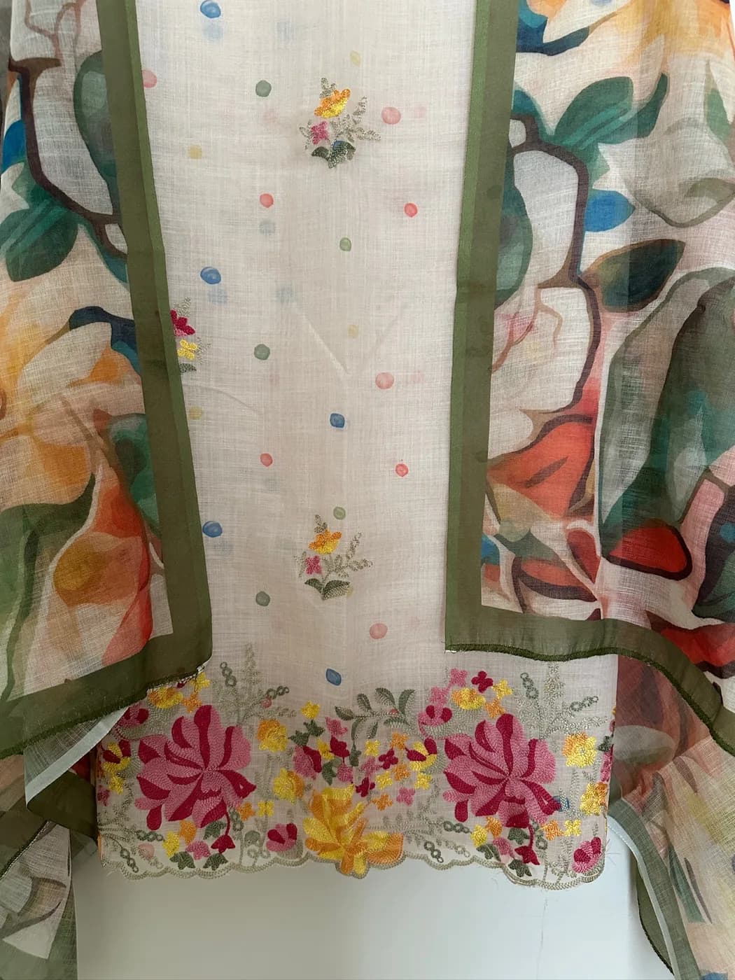 Ivory Painted Floral Suit — view 3 of 3