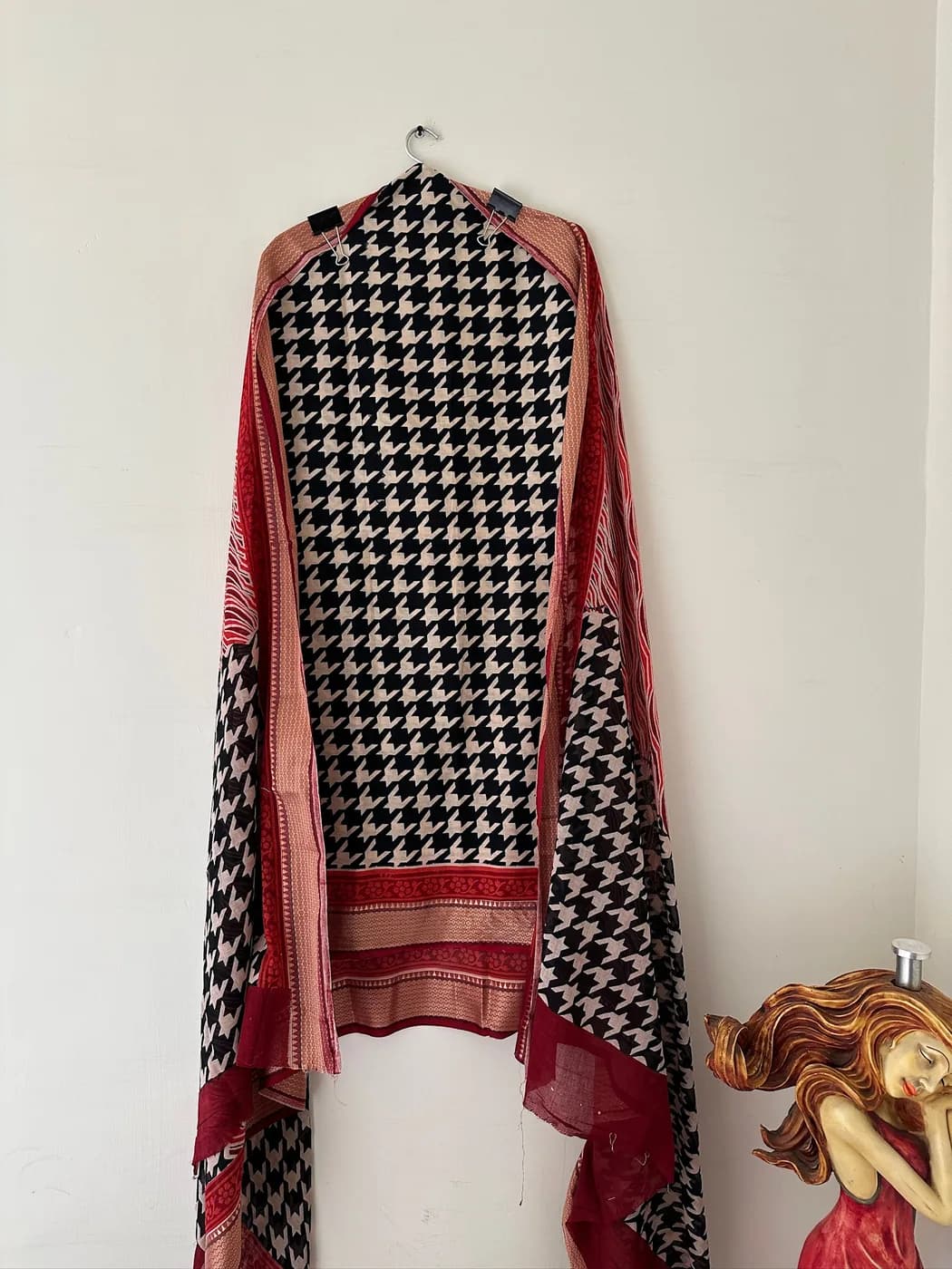 Maroon Houndstooth Suit — view 2 of 3
