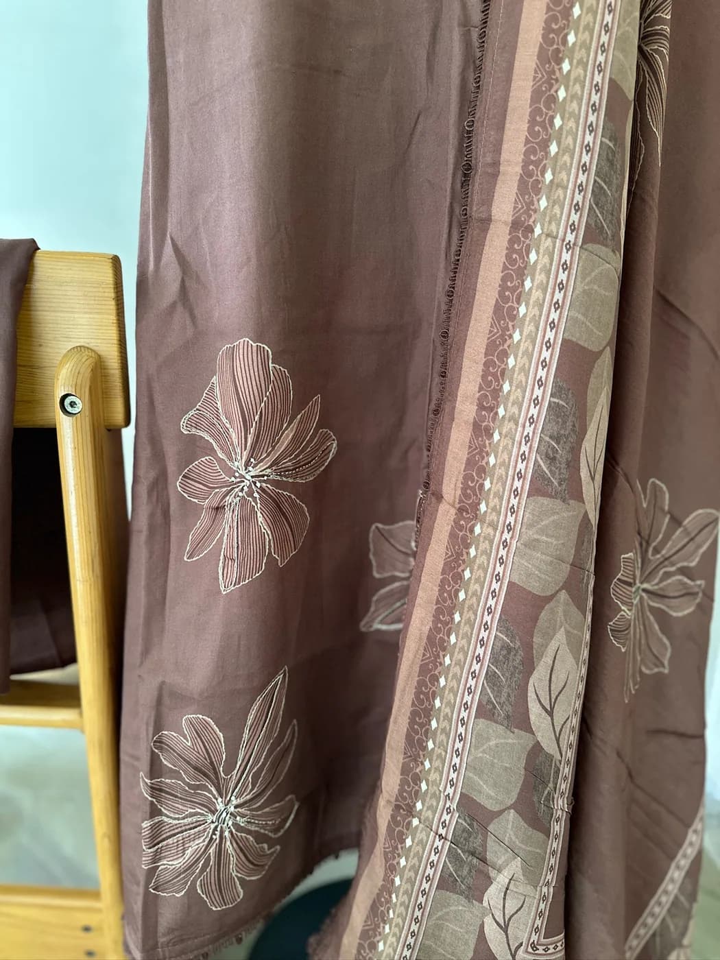 Mauve Blossom Embroidered Suit — view 3 of 3