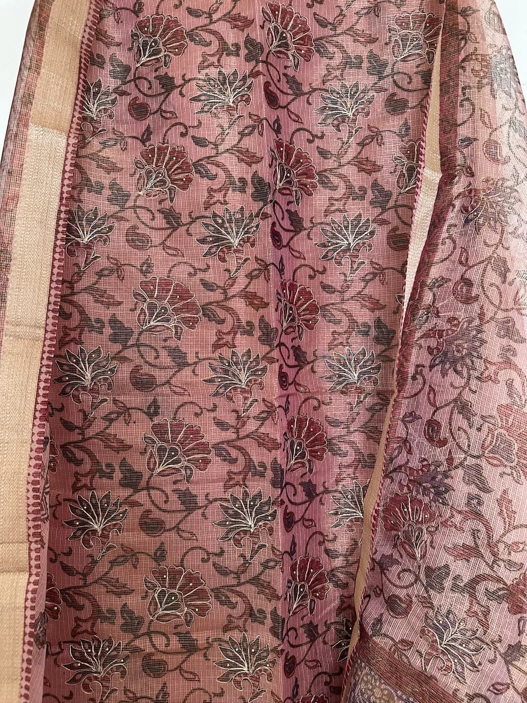 Mauve Organza Print Suit — view 3 of 3