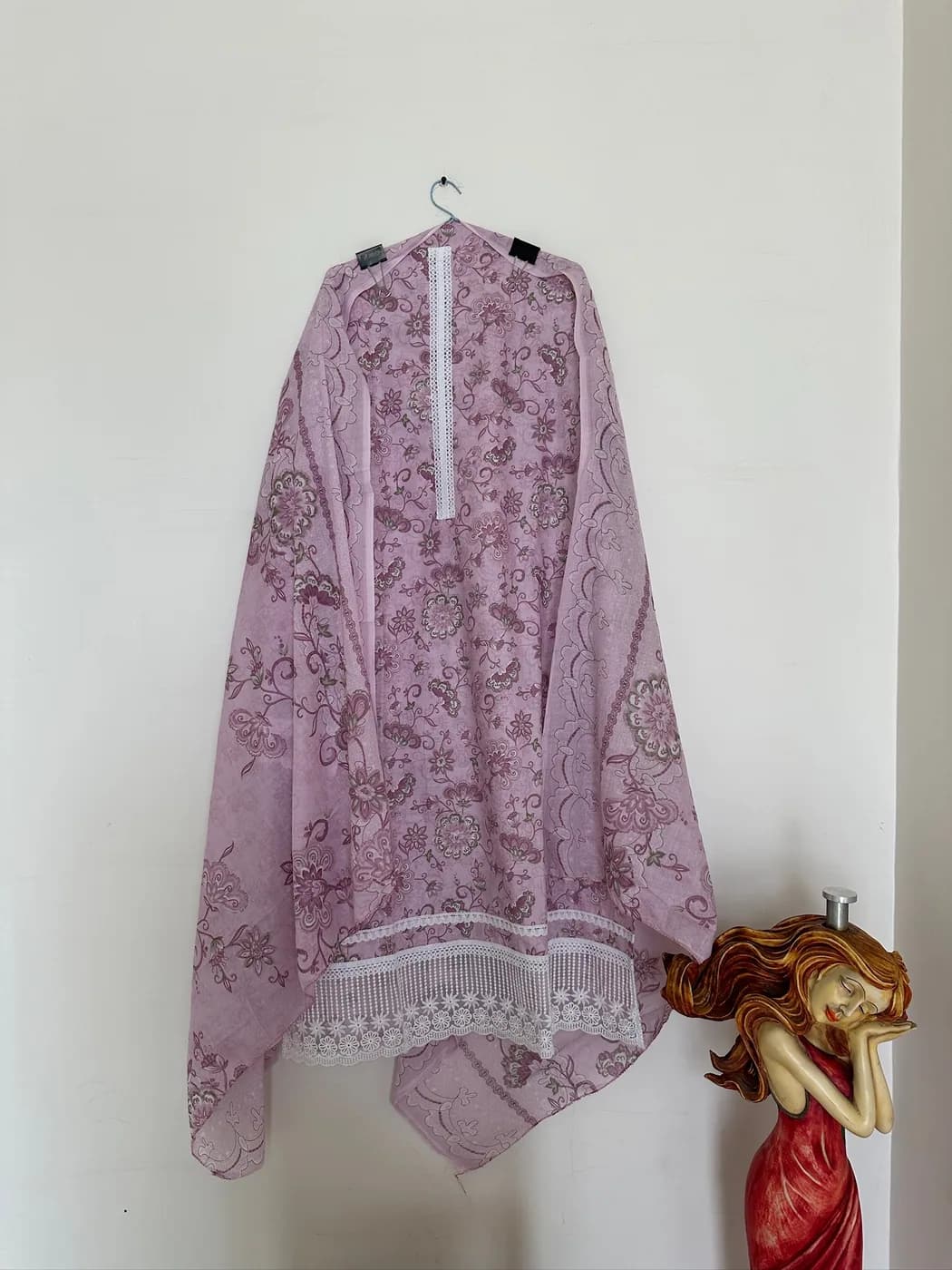 Mauve Paisley Print Suit — view 2 of 3