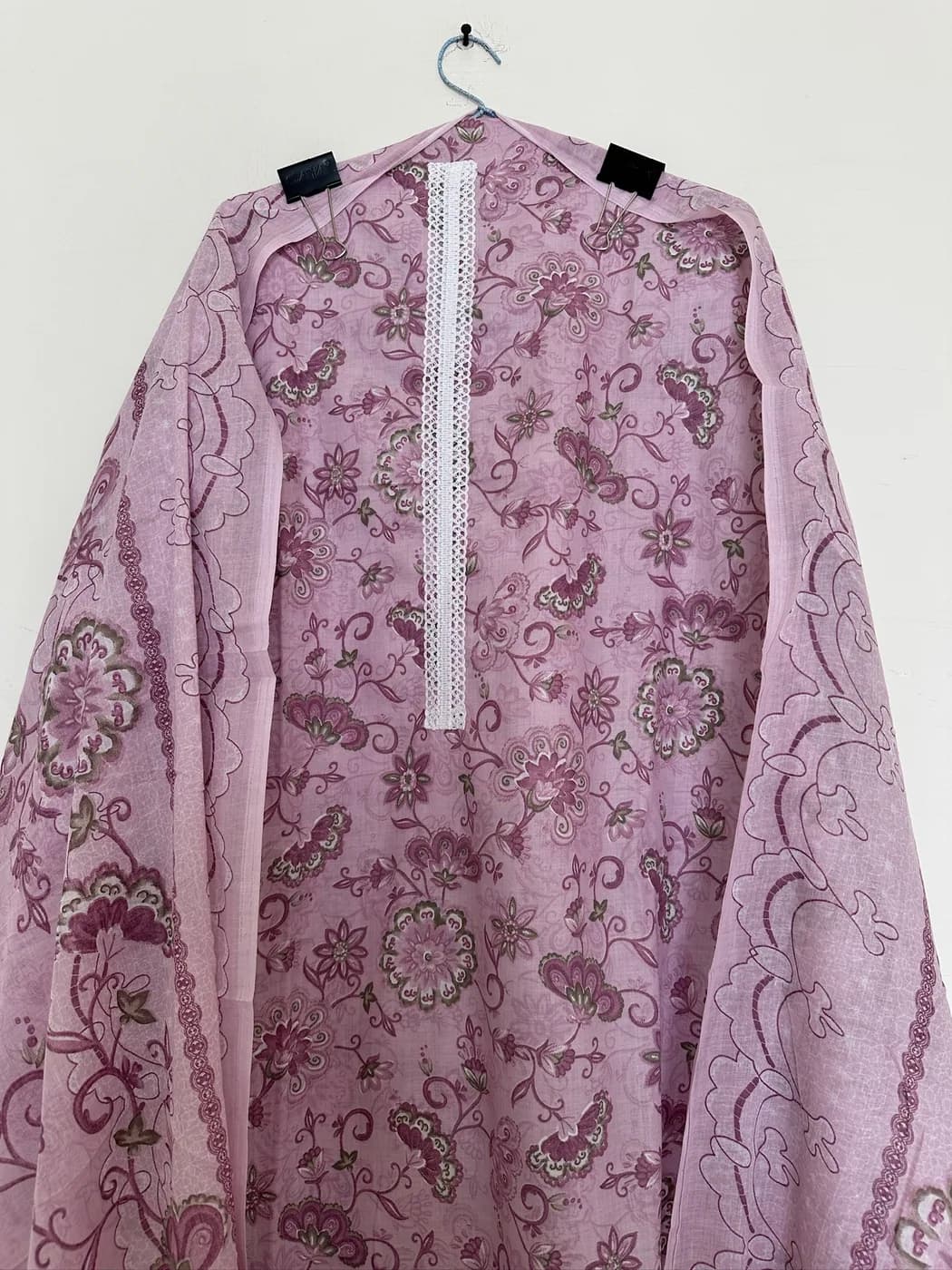 Mauve Paisley Print Suit — view 3 of 3