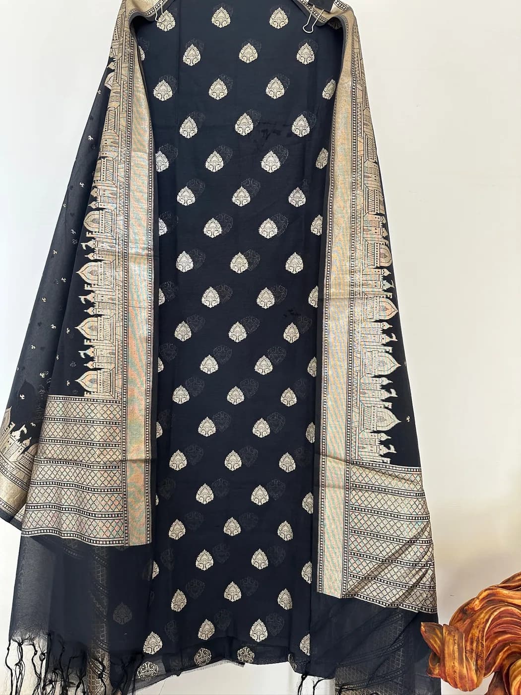 Navy Banarsi Buti Suit — view 2 of 3
