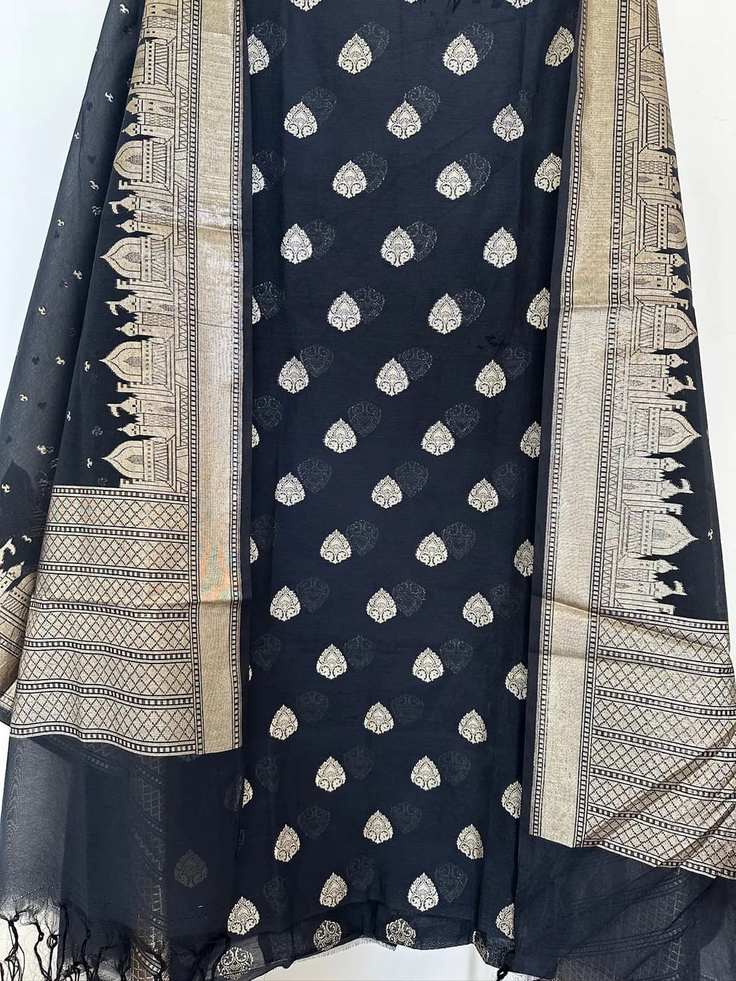 Navy Banarsi Buti Suit — view 3 of 3