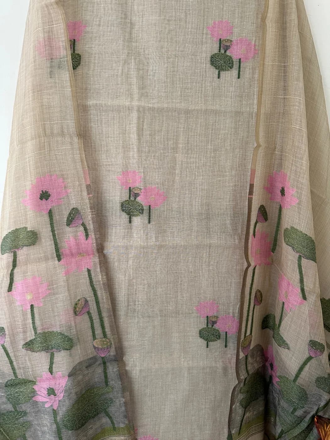 Oatmeal Lotus Embroidered Suit — view 2 of 2