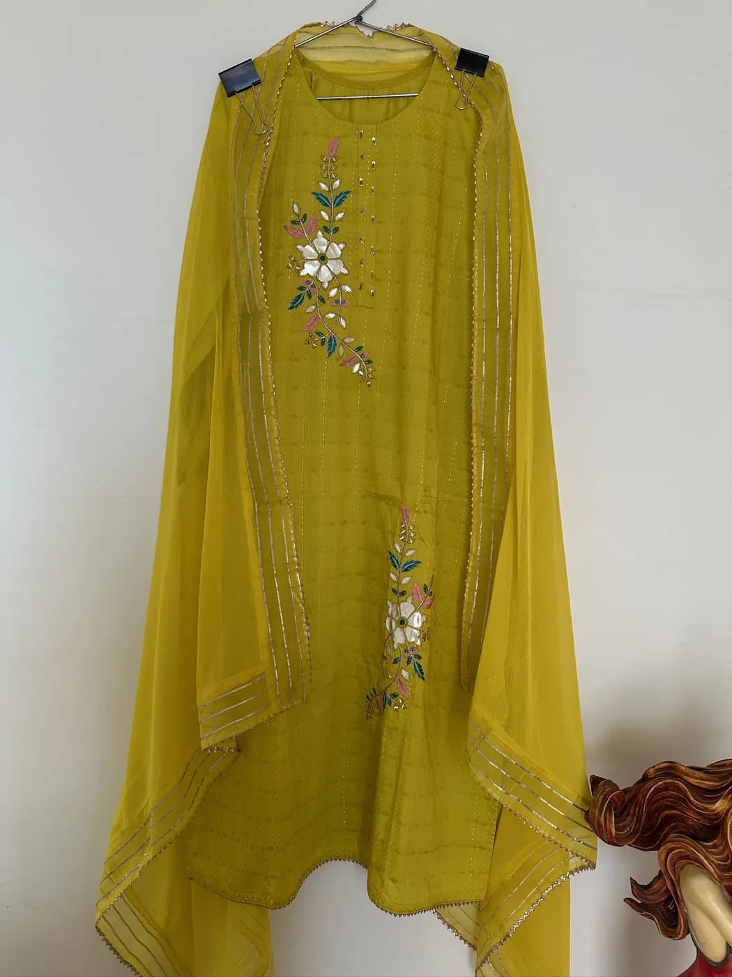 Olive Blossom Embroidered Suit — view 3 of 3