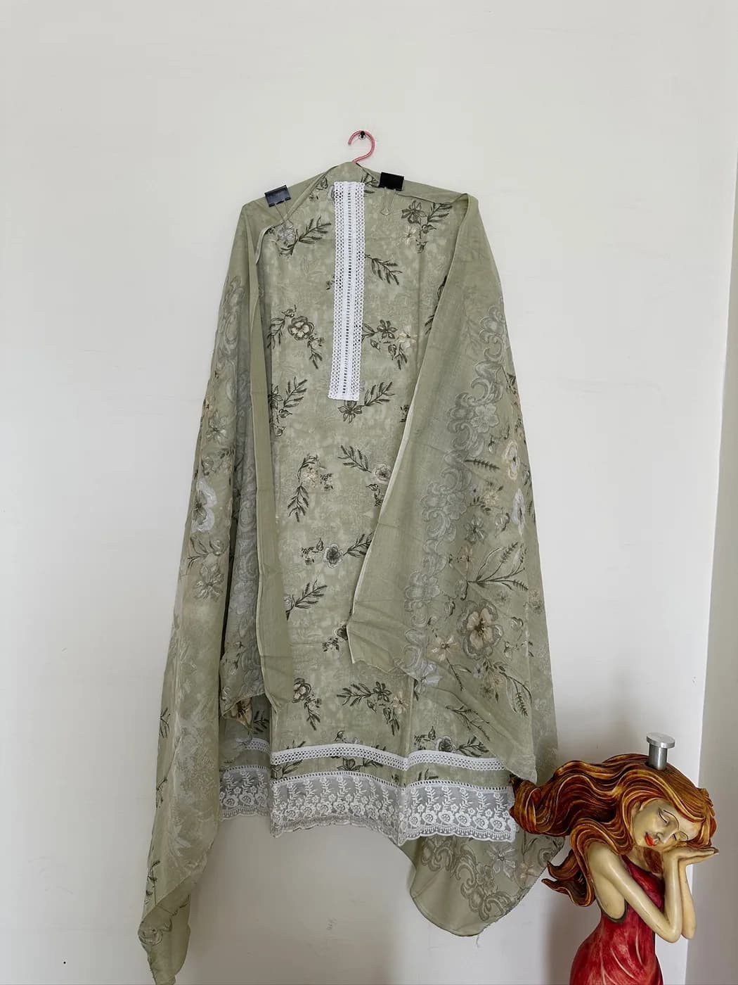 Sage Tonal Lace Suit — view 2 of 3