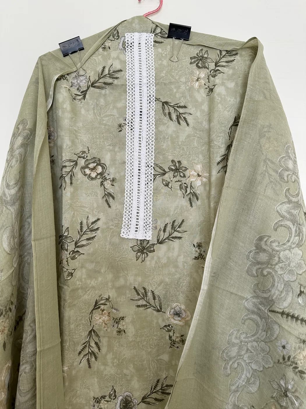 Sage Tonal Lace Suit — view 3 of 3