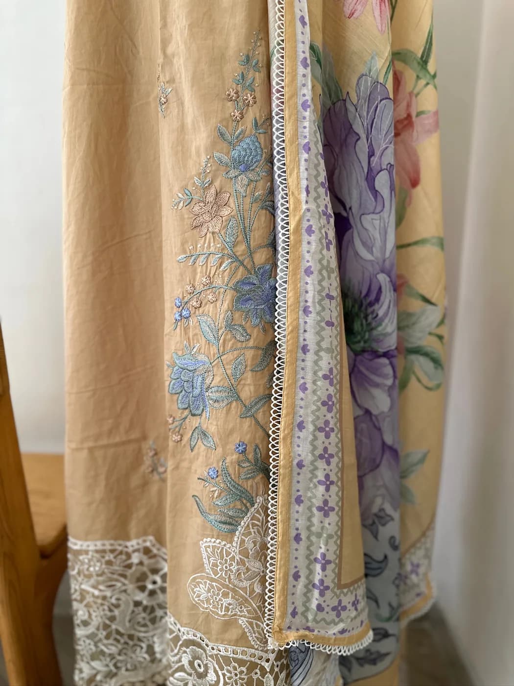 Sand Garden Embroidered Suit — view 3 of 4